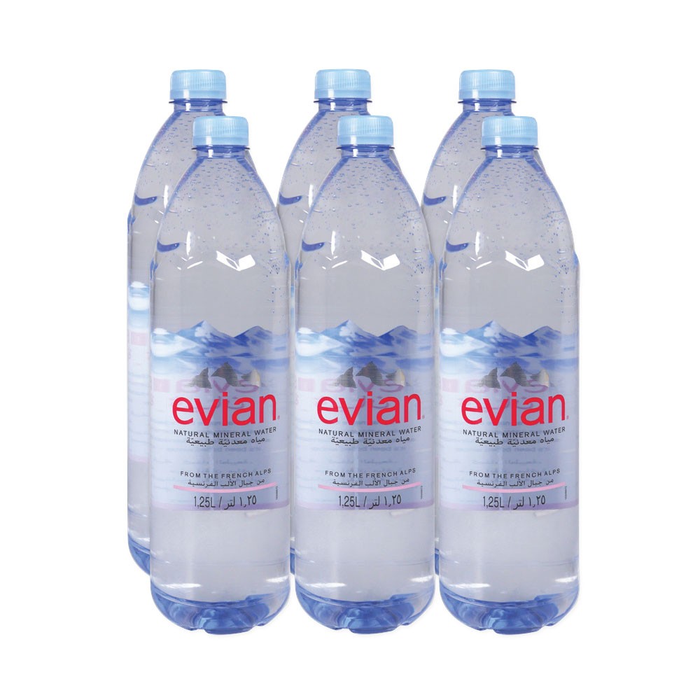 Evian Mineral Water 6 X 1 25 Ltr Price Buy Online In Dubai Uae Union Coop