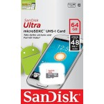 SanDisk Ultra 64 GB microSDXC Class 10 Memory Card