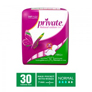 Sanitary Pads Private Maxi Pocket Normal 30 Pads
