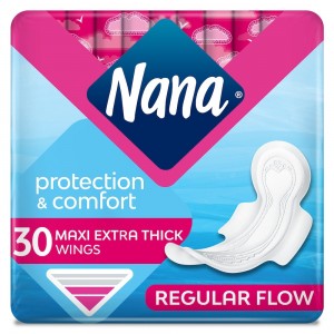 Nana Maxi Plus Normal Wings Sanitary Pads - 30 Pieces