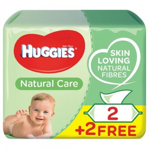 Huggies Baby Wipes Aloe-56'S2+2 Free