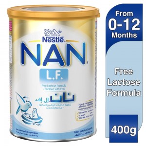 Nestlé NAN L.F. From birth to 12 months Free Lactose Formula - Fortified with Iron 400g